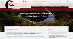 Desktop Screenshot of gleitlagertechnik-folz.de